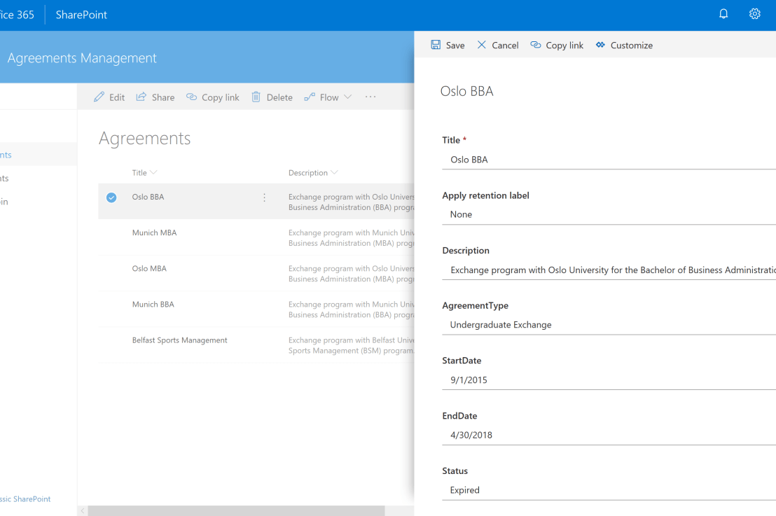 Modernize Agreements Management