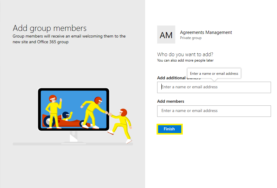 Add members and owners