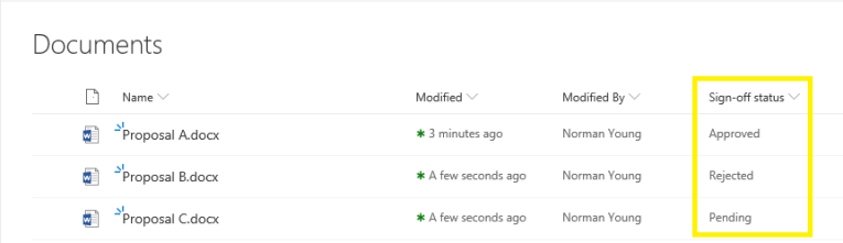 Request Sign Off Modernize Sign-offs with SharePoint Online – Norm Young
