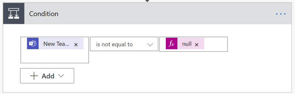 Condition check to ensure team was created