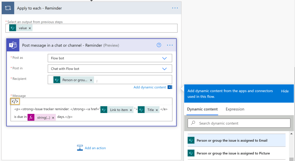 Microsoft Teams Post message in a chat or channel