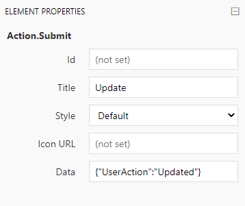 "Action.Submit" element properties