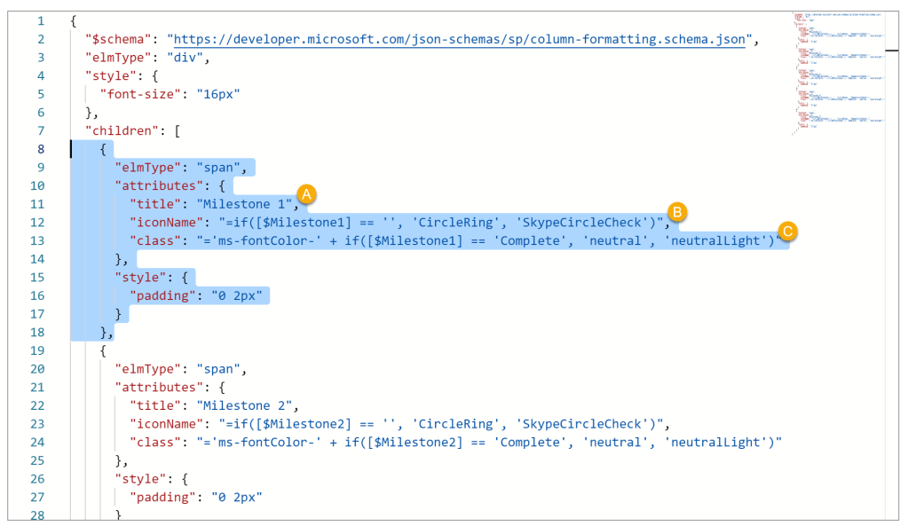 My update code snippet.