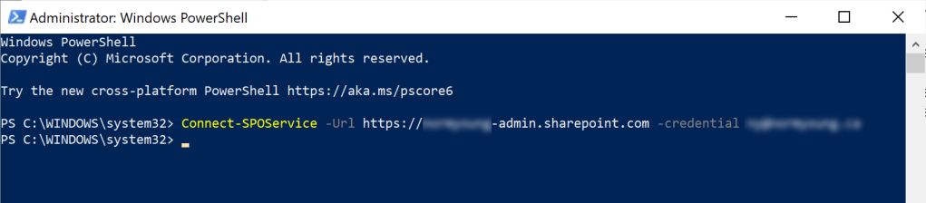 Connect-SPOService cmdlet
