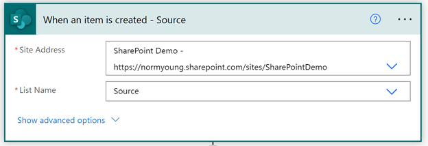When an item is created