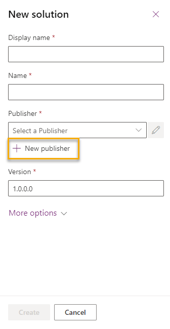 A solution publisher shows who developed the app. 