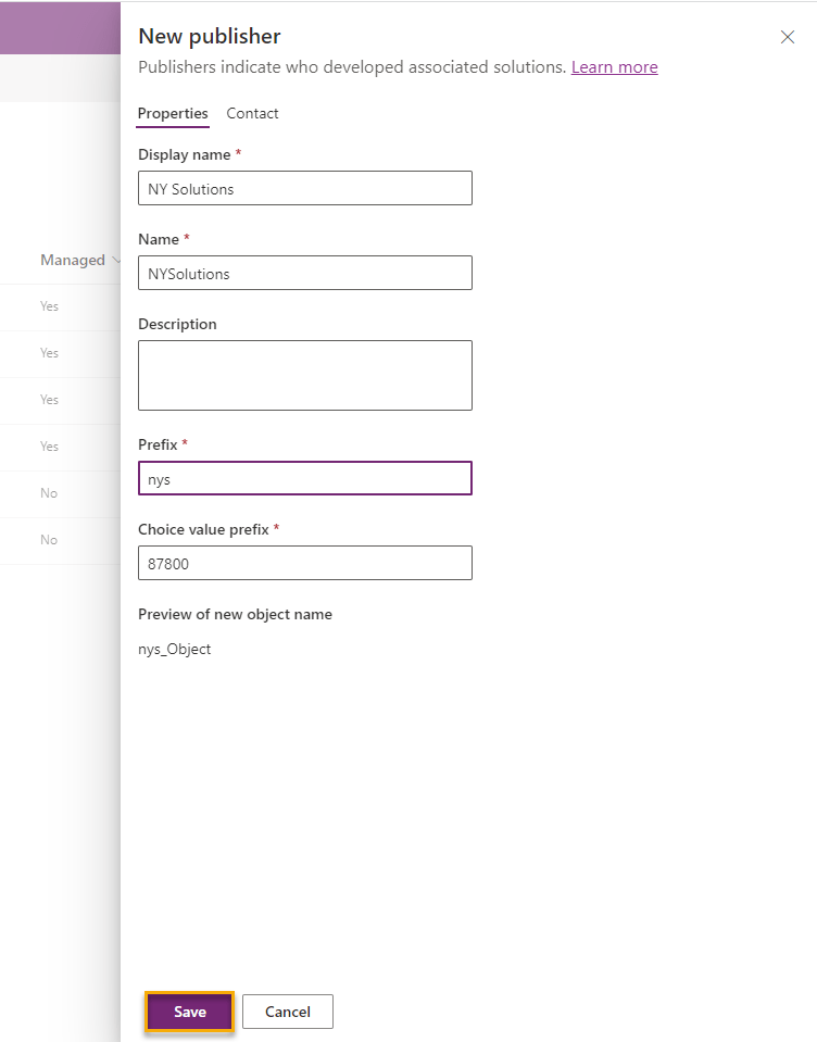 New publisher details form