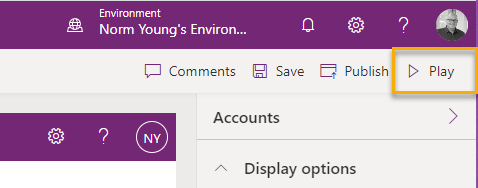 Play model-driven app